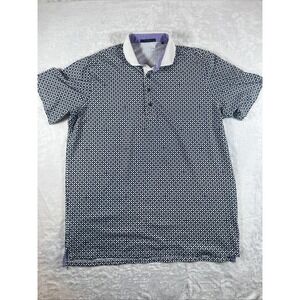 Greyson Golf Stretch Performance Shirt Mens XL Blue Plaid Shirt Sleve
